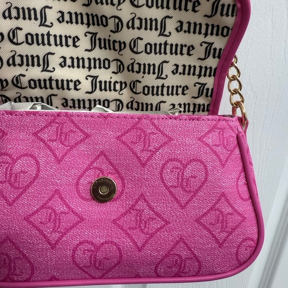 NWT Juicy Couture Pink Precious Moments Flap Shoulder Bag - Picture 6 of 8